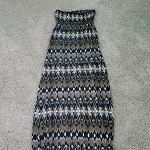 Strapless maxi dress